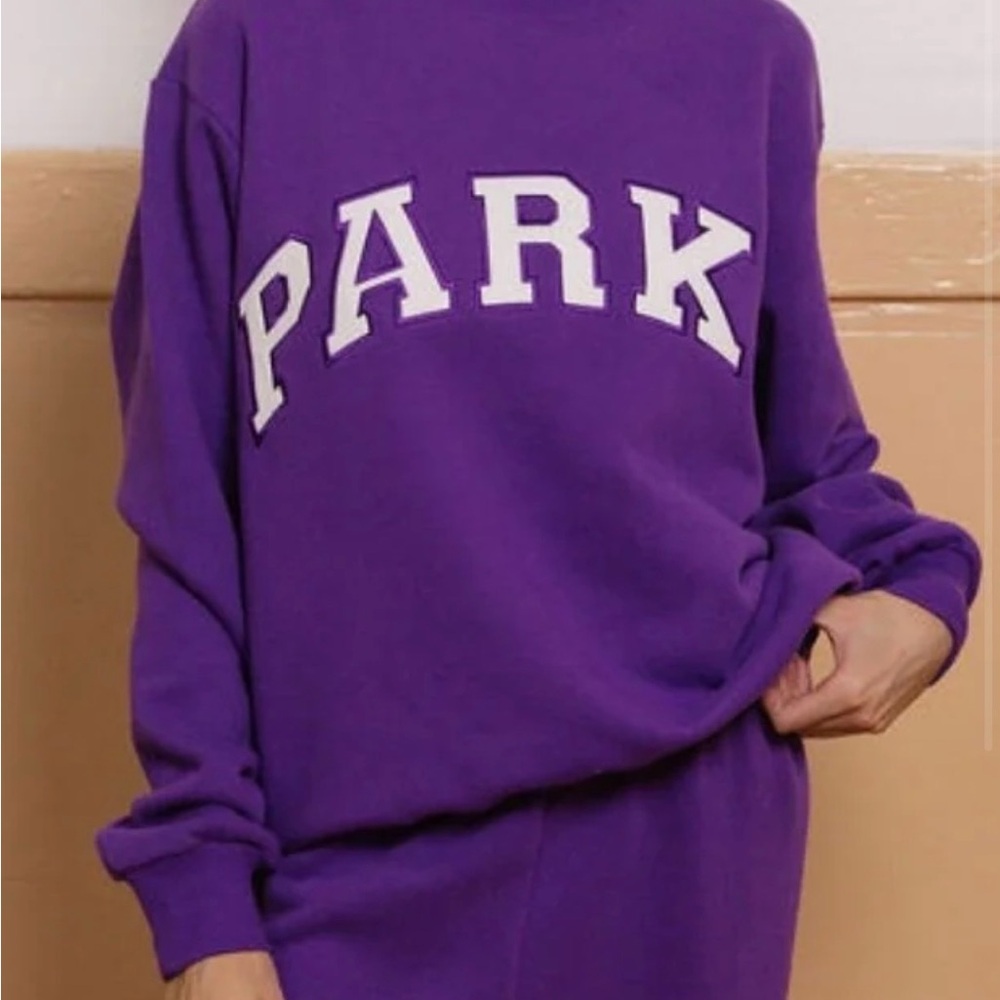PARKE Purple Mockneck Women's Sweater L